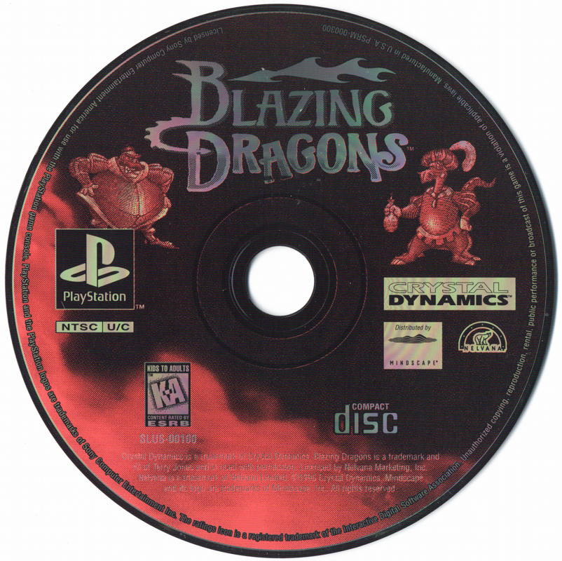 Media for Blazing Dragons (PlayStation)