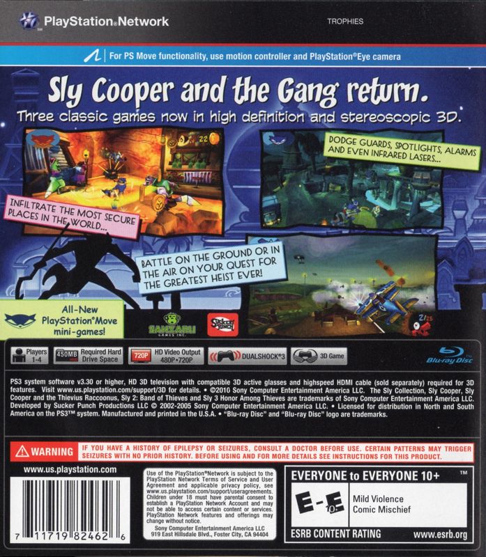 The Sly Cooper Collection PS3 Playstation 3