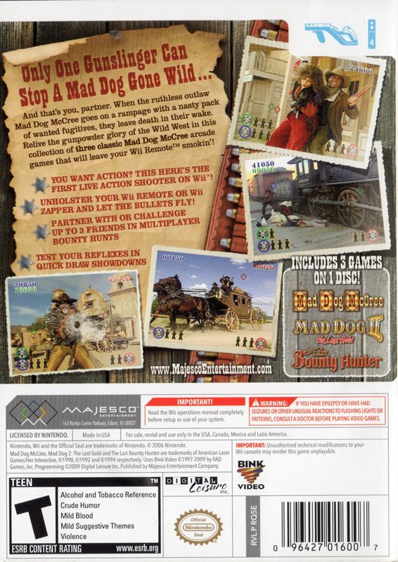 Mad Dog Mccree: Gunslinger Pack Cover Or Packaging Material - Mobygames