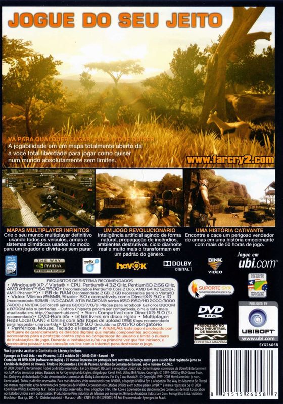 Far Cry 2 cover or packaging material - MobyGames