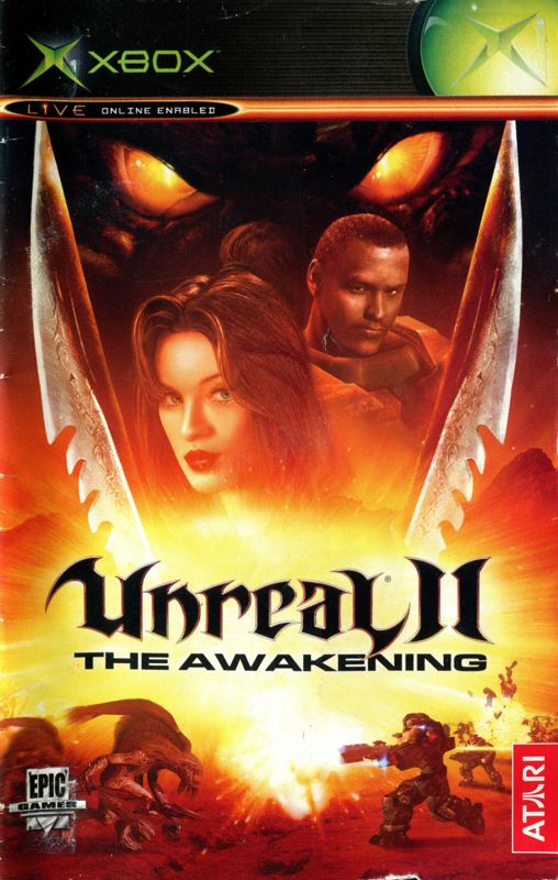 Manual for Unreal II: The Awakening (Xbox): Front