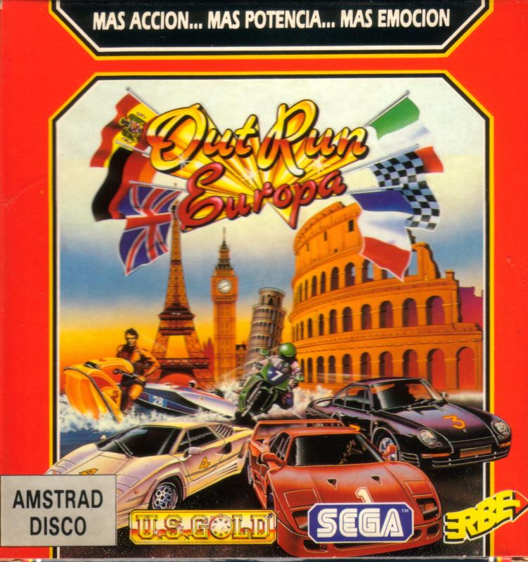 Front Cover for OutRun Europa (Amstrad CPC)