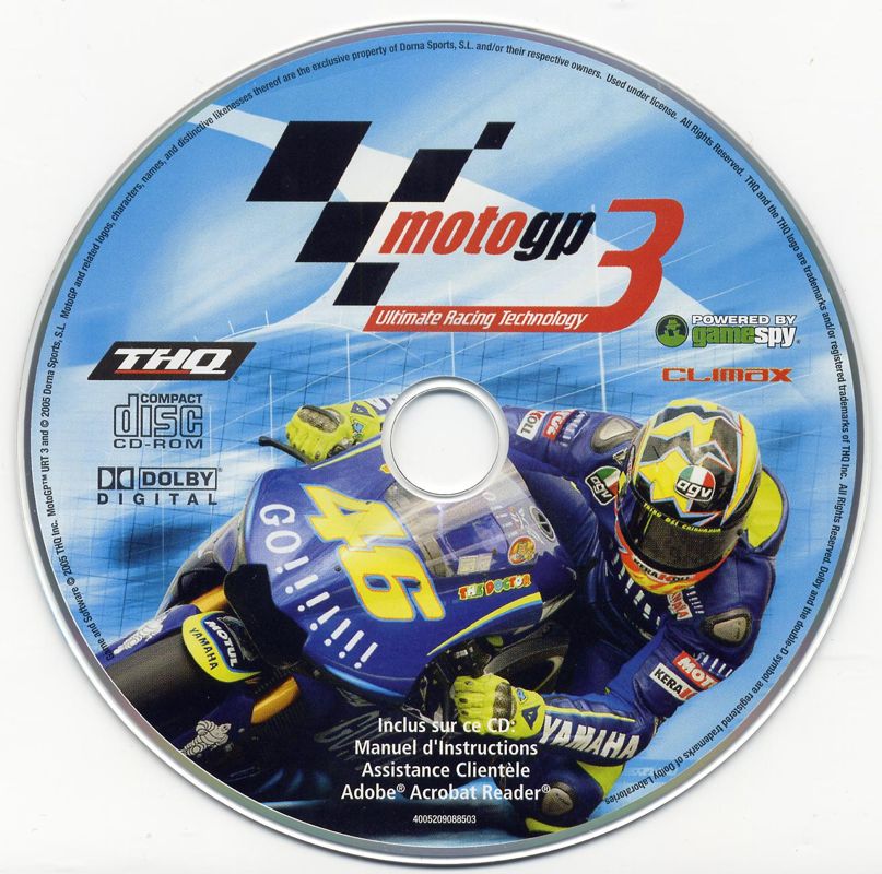 MotoGP: Ultimate Racing Technology 3 cover or packaging material ...