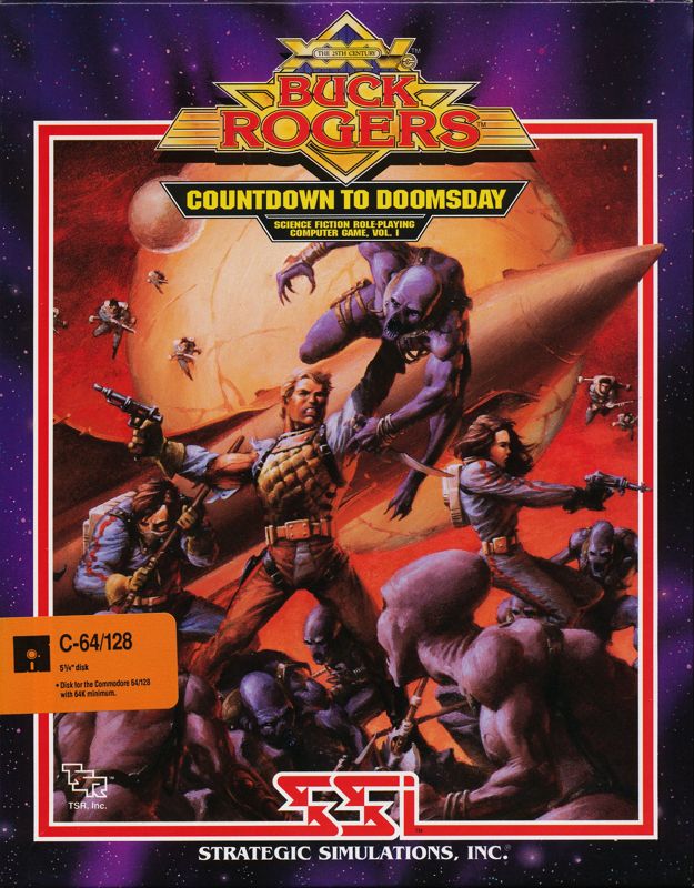 Front Cover for Buck Rogers: Countdown to Doomsday (Commodore 64)