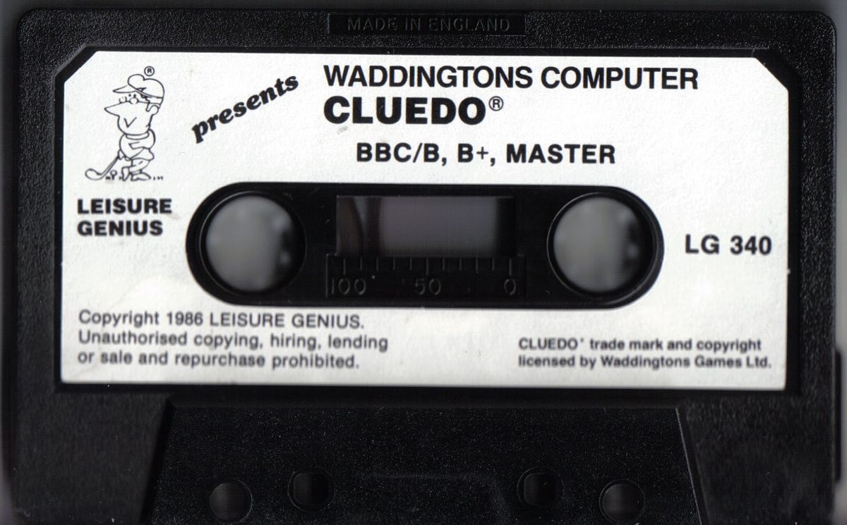 Media for Cluedo (BBC Micro)