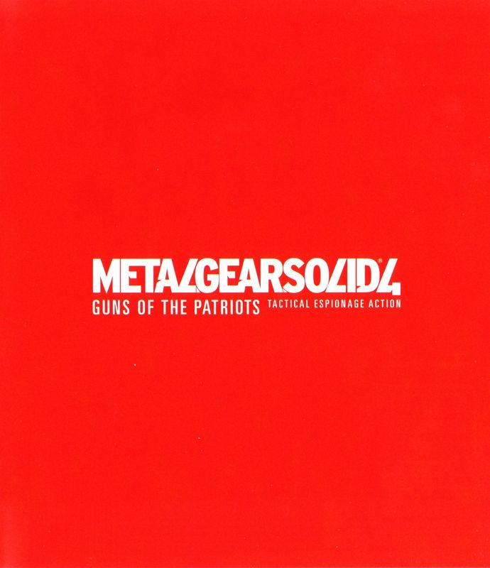 Other for Metal Gear Solid 4: Guns of the Patriots (PlayStation 3): Keep Case - Right Inlay