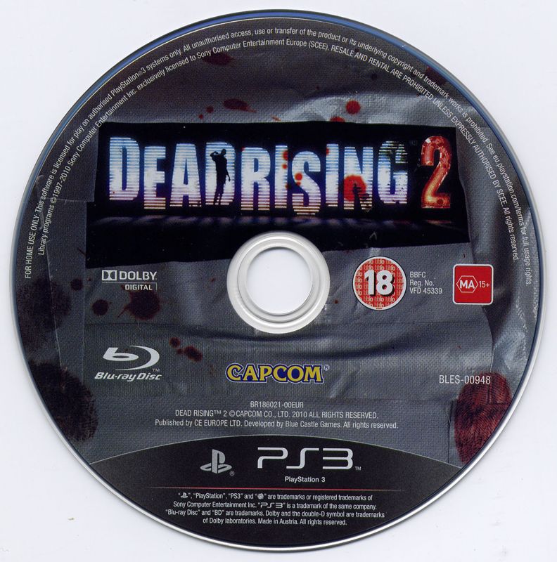 Media for Dead Rising 2 (Zombrex Edition) (PlayStation 3): Game disc