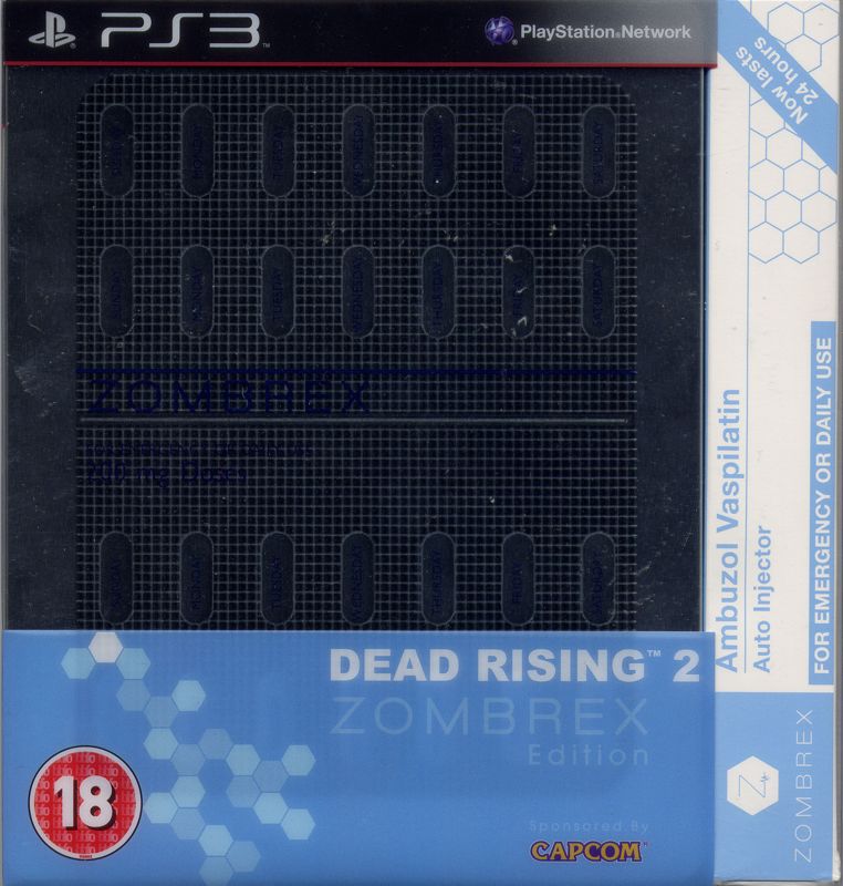 Front Cover for Dead Rising 2 (Zombrex Edition) (PlayStation 3): With Slipcase and injection shaped pen (in box)