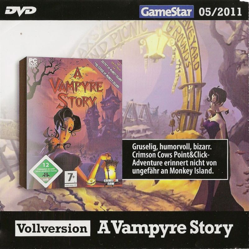 Front Cover for A Vampyre Story (Windows) (GameStar 05/2011 covermount)