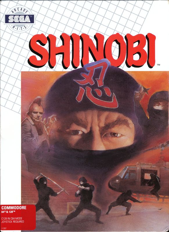 Front Cover for Shinobi (Commodore 64)