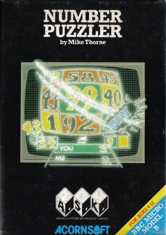 Front Cover for Number Puzzler (BBC Micro)
