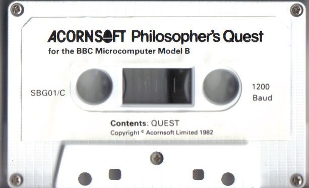 Media for Philosopher's Quest (BBC Micro)
