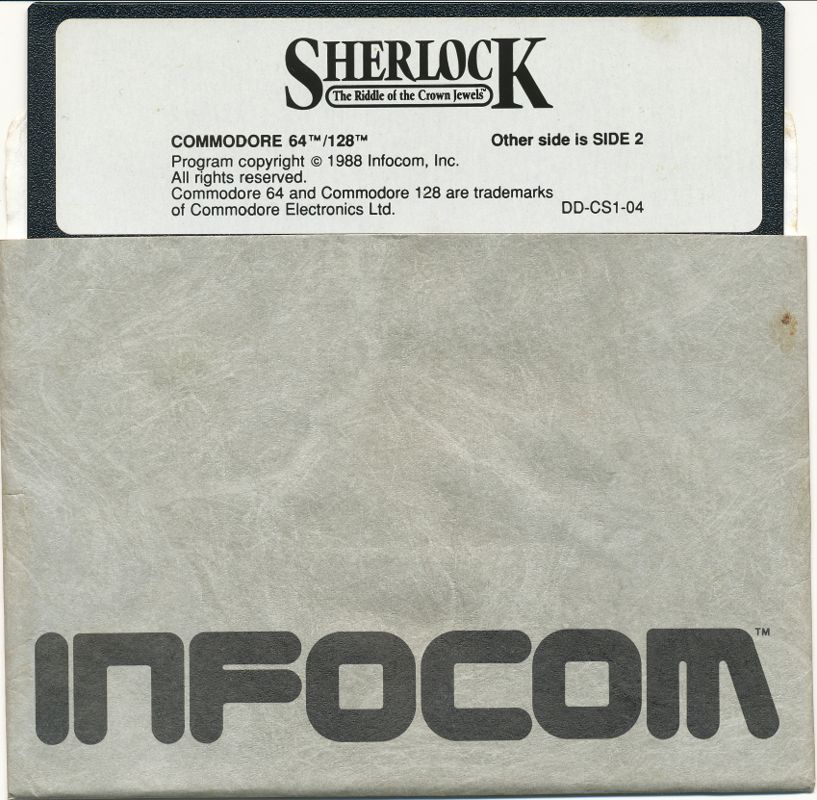Media for Sherlock: The Riddle of the Crown Jewels (Commodore 128 and Commodore 64)
