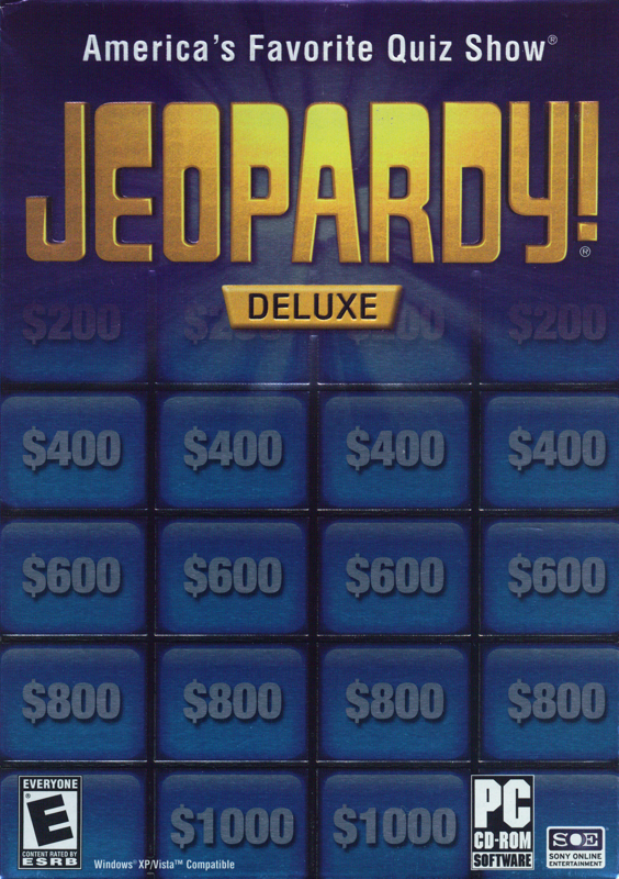 Front Cover for Jeopardy! Deluxe (Windows)