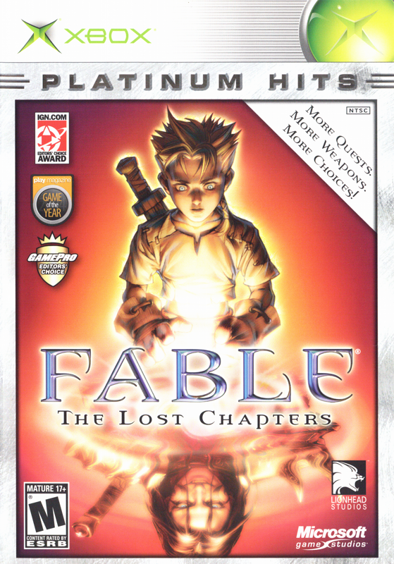 Fable: The Lost Chapters cover or packaging material - MobyGames