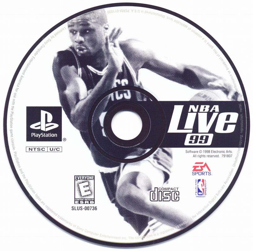 Media for NBA Live 99 (PlayStation)