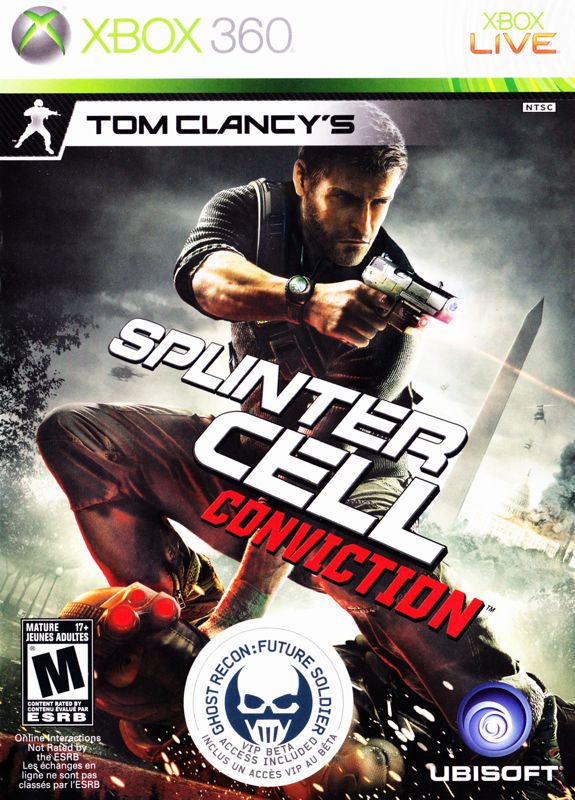 Front Cover for Tom Clancy's Splinter Cell: Conviction (Xbox 360)