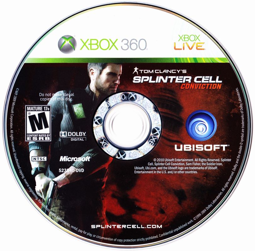 Media for Tom Clancy's Splinter Cell: Conviction (Xbox 360)