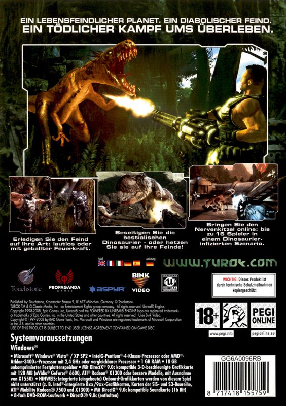 Back Cover for Turok (Windows)