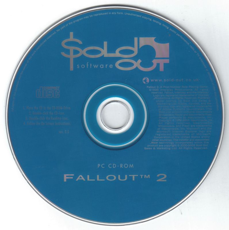 Media for Fallout 2 (Windows) (Sold Out Software release)