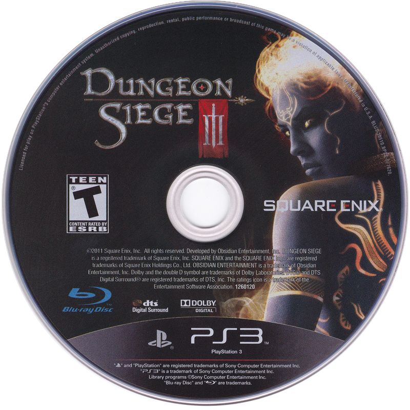 Media for Dungeon Siege III (PlayStation 3)