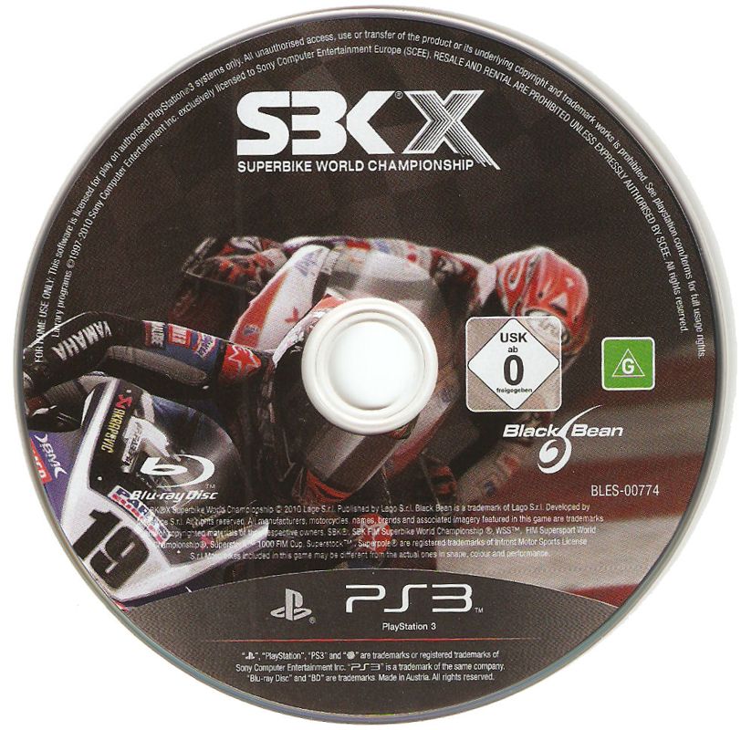 Media for SBK X: Superbike World Championship (PlayStation 3)