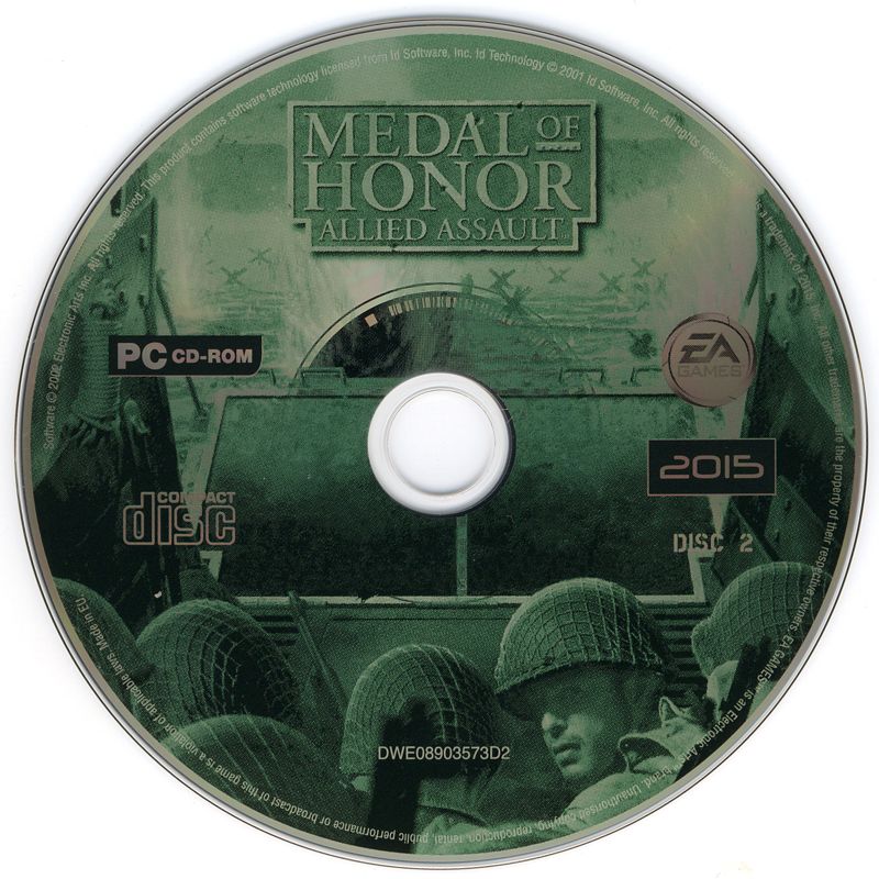 Media for Medal of Honor: Allied Assault (Windows) (EA Classics release): Disc 2
