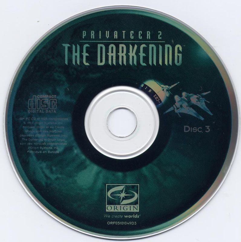 Media for Privateer 2: The Darkening (DOS): Disc 3