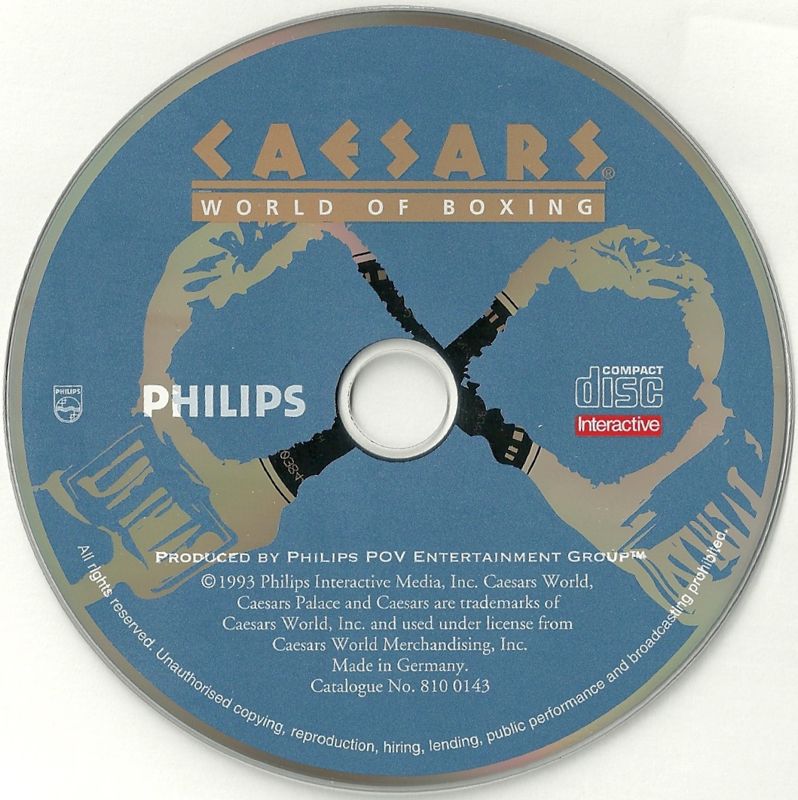 Caesars World of Boxing cover or packaging material MobyGames