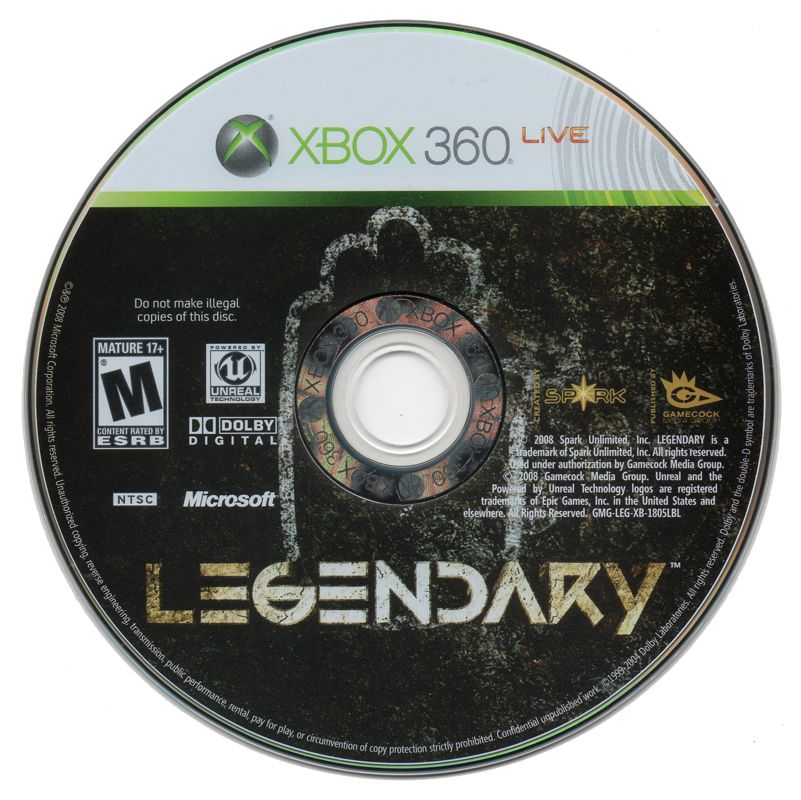 Media for Legendary (Xbox 360)