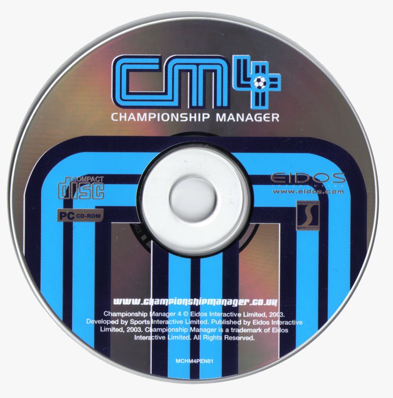 Media for Hitlist 2004 (Windows): <i>Championship Manager 4</i> Disc