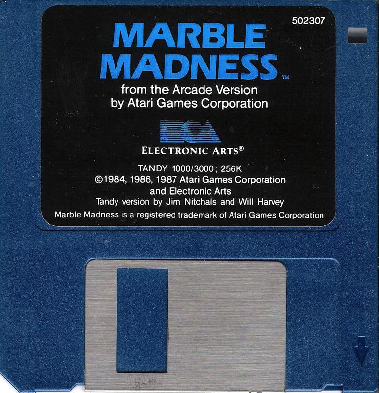 Media for Marble Madness (PC Booter) (Dual Media release (Tandy Version)): 3.5" Disk