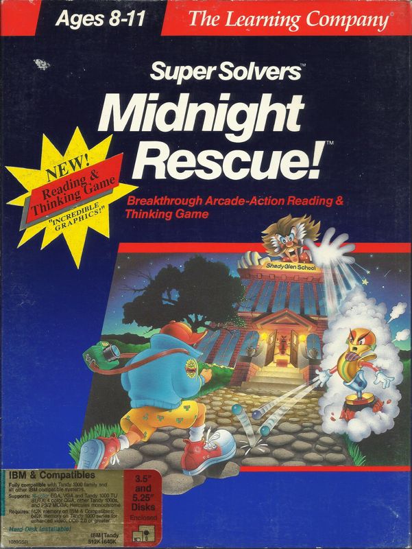 Front Cover for Super Solvers: Midnight Rescue! (DOS) (Dual media release (version 1.0))