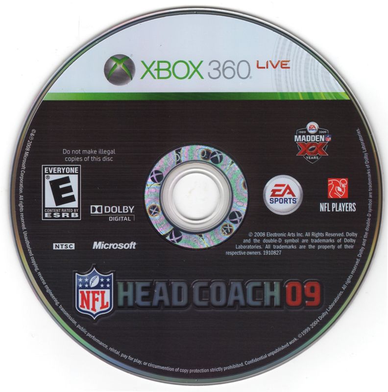 Media for Madden NFL: XX Years (Collector's Edition) (Xbox 360): Head Coach 09
