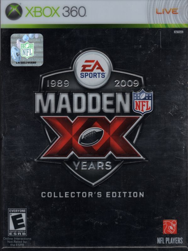 Front Cover for Madden NFL: XX Years (Collector's Edition) (Xbox 360)