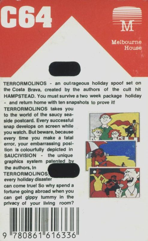 Back Cover for Terrormolinos (Commodore 64)