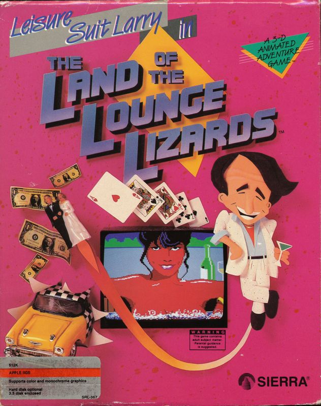 Front Cover for Leisure Suit Larry in the Land of the Lounge Lizards (Apple IIgs)