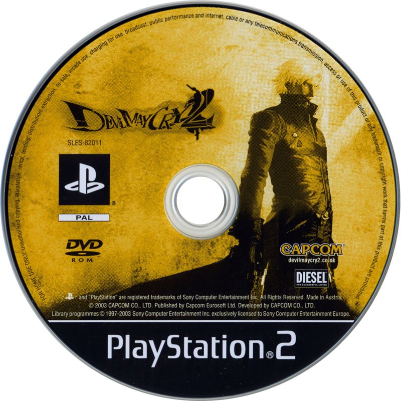 Media for Devil May Cry 2 (PlayStation 2): Dante disc