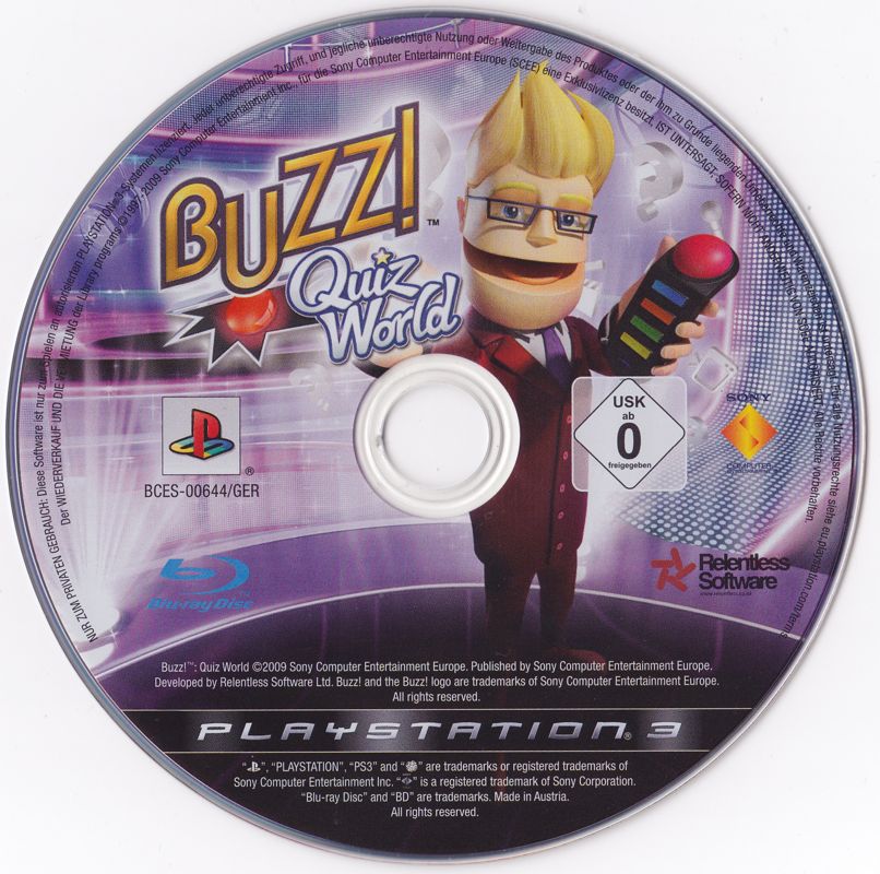 Media for Buzz! Quiz World (PlayStation 3)