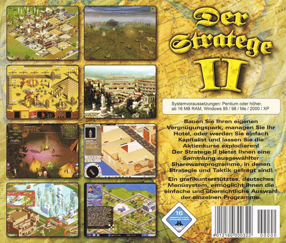 Back Cover for Der Stratege II (Windows)