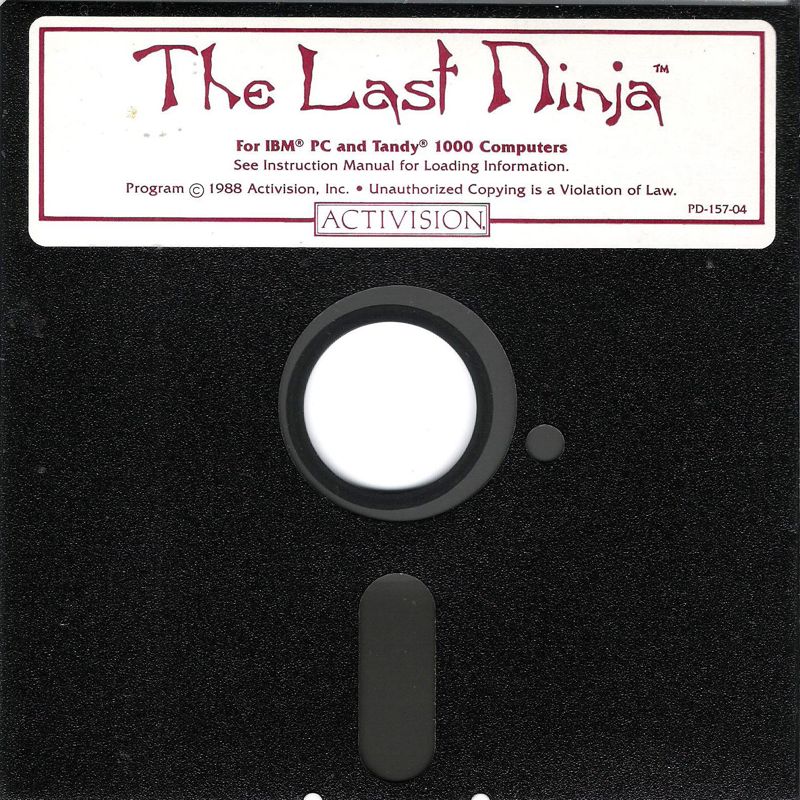 Media for The Last Ninja (DOS) (Dual Media release): 5.25" Disk 1/2