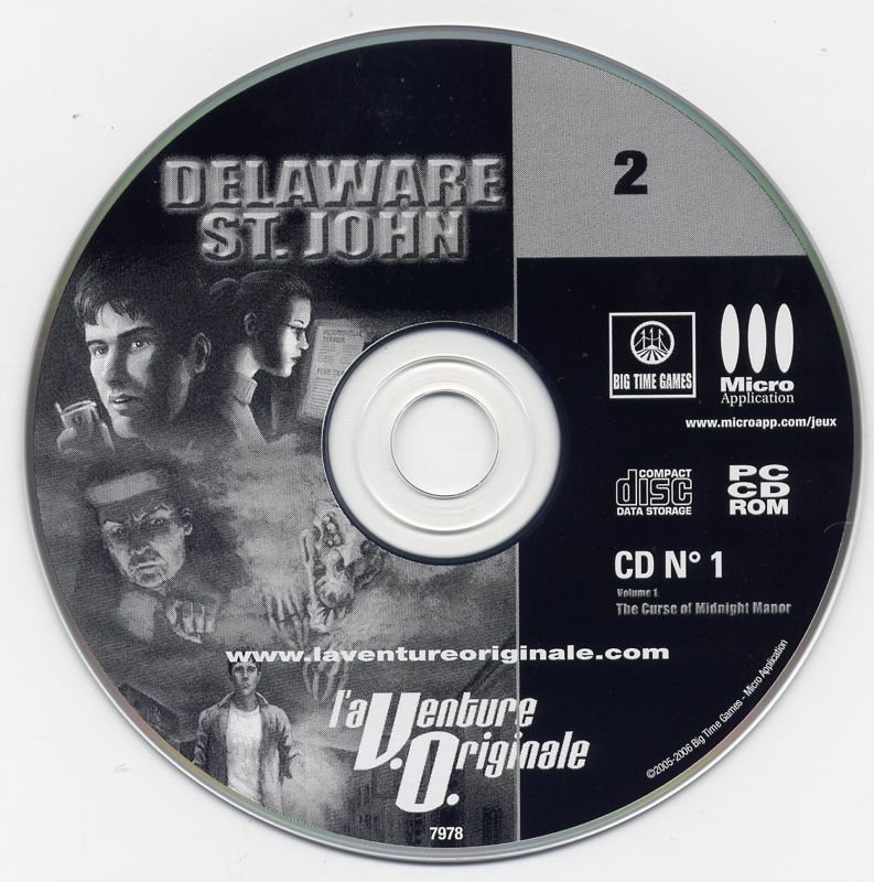 Media for Delaware St. John: Volume 1: The Curse of Midnight Manor / Volume 2: The Town with No Name (Windows): Disc 1