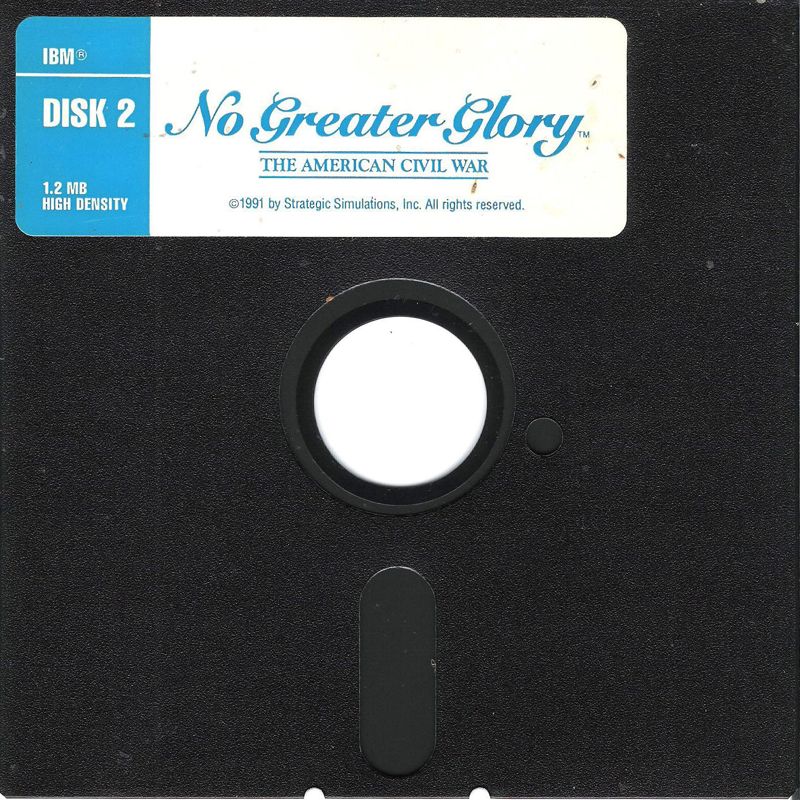 Media for No Greater Glory: The American Civil War (DOS): 360KB Disk 2