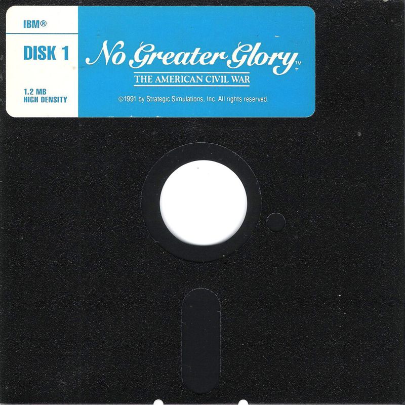 Media for No Greater Glory: The American Civil War (DOS): 1.2MB Disk 1