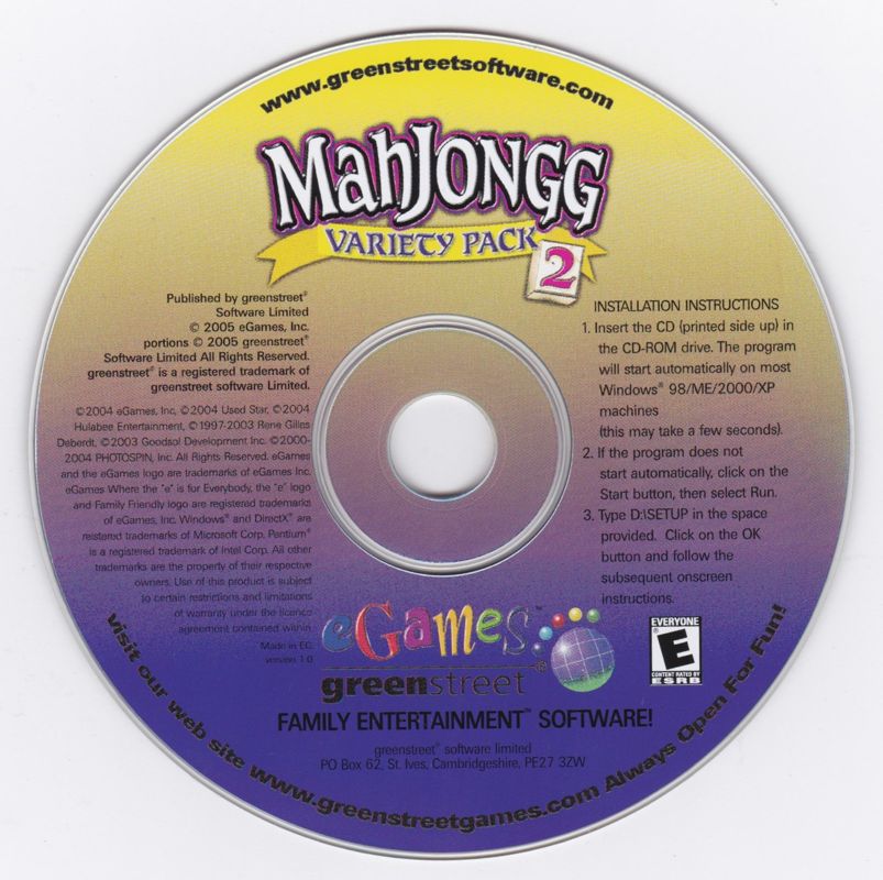 Front Cover for MahJongg Variety Pack 2 (Windows)