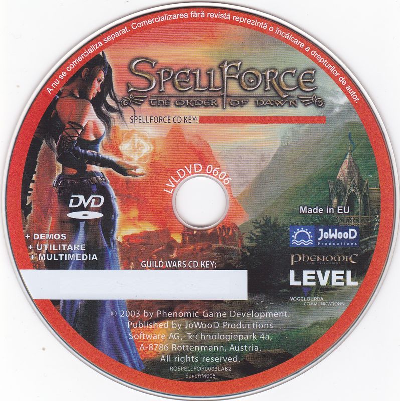 Media for SpellForce: The Order of Dawn (Windows) (Level (DVD Version) 06/2006 Covermount)