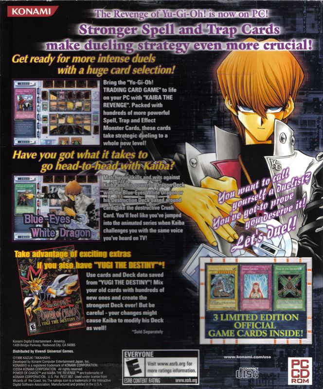 Yu Gi Oh Power Of Chaos Kaiba The Revenge Cover Or Packaging Material Mobygames 1549