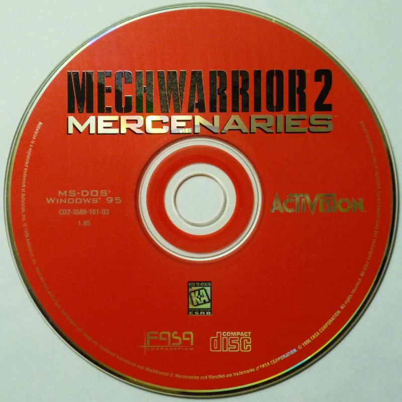 Media for MechWarrior 2: Mercenaries (DOS and Windows) (Version 1.05)