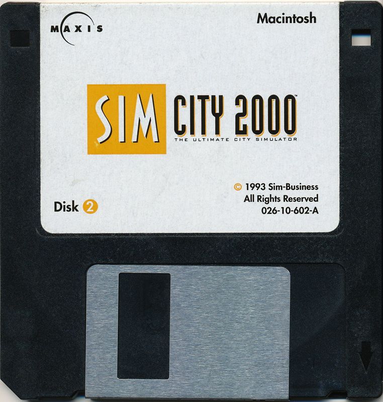 Media for SimCity 2000 (Macintosh) (Signature Edition): Disk 2/2