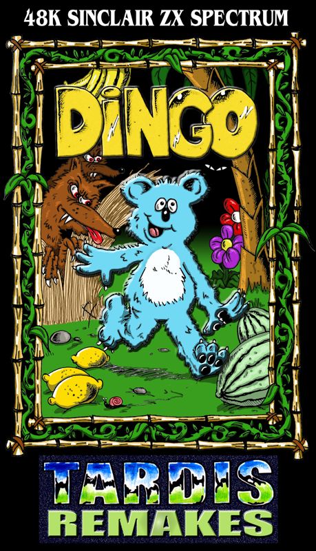 Front Cover for Dingo (ZX Spectrum) (2011 release. Original files the art was printed from.)